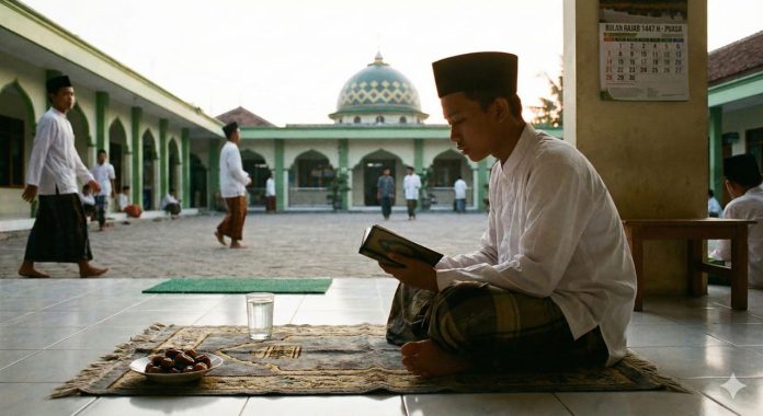 ilustrasi melakukan ibadah puasa bulan rajab